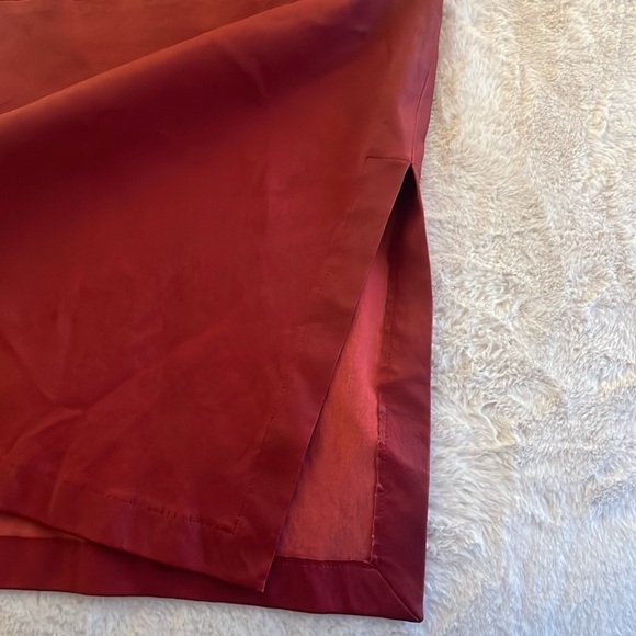 Zero + Maria Cornejo Rai Stretch Leather Midi Skirt - Picture 6 of 14